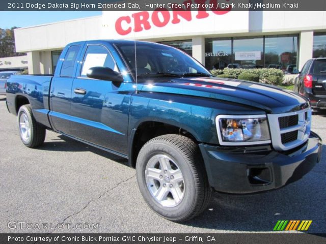 2011 Dodge Dakota Big Horn Extended Cab in Hunter Green Pearlcoat