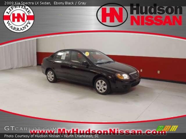 2009 Kia Spectra LX Sedan in Ebony Black