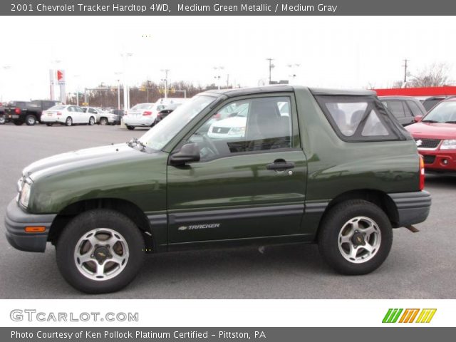 2001 Chevrolet Tracker Hardtop 4WD in Medium Green Metallic