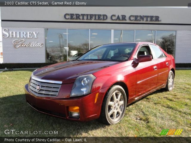 2003 Cadillac CTS Sedan in Garnet Red