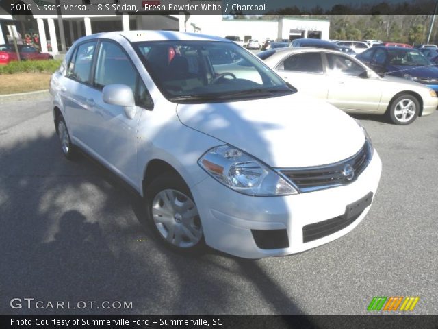 2010 Nissan Versa 1.8 S Sedan in Fresh Powder White