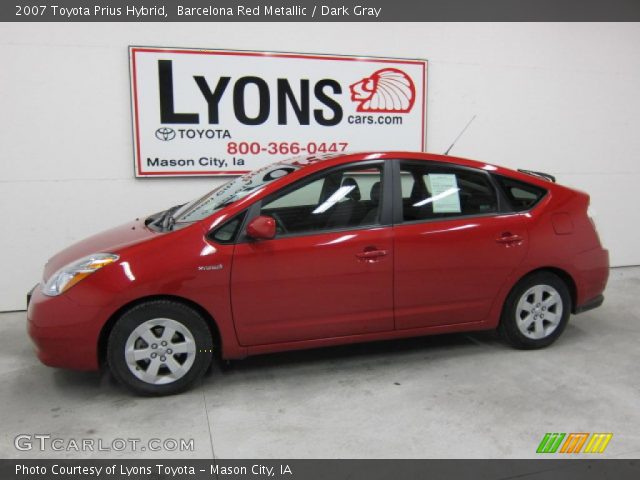 2007 Toyota Prius Hybrid in Barcelona Red Metallic