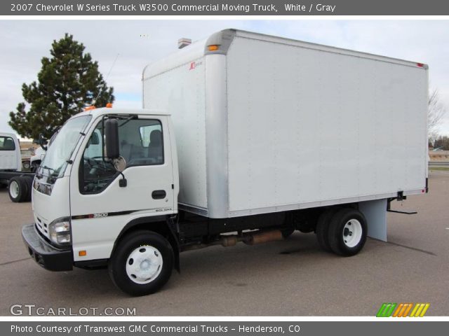 2007 Chevrolet W Series Truck W3500 Commercial Moving Truck in White