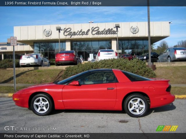 1996 Pontiac Firebird Formula Coupe in Bright Red