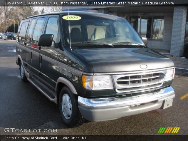 1999 Ford E Series Van E150 Custom Passenger in Deep Emerald Green Metallic