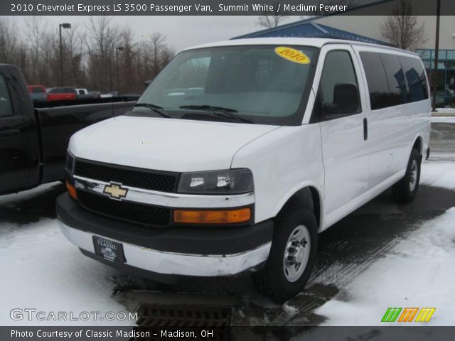 2010 Chevrolet Express LS 3500 Passenger Van in Summit White