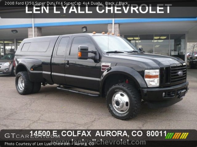 2008 Ford F350 Super Duty FX4 SuperCab 4x4 Dually in Black