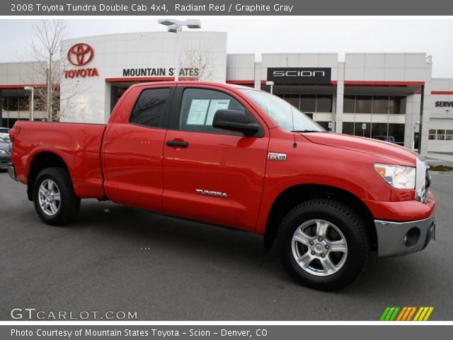 2008 Toyota Tundra Double Cab 4x4 in Radiant Red