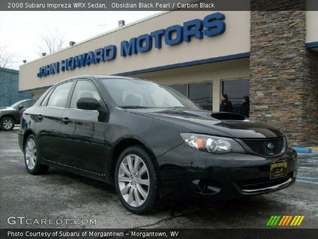 2008 Subaru Impreza WRX Sedan in Obsidian Black Pearl