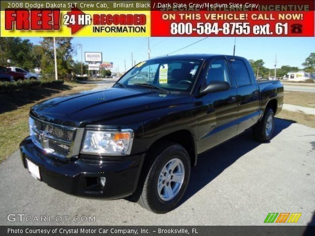 2008 Dodge Dakota SLT Crew Cab in Brilliant Black