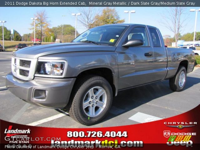2011 Dodge Dakota Big Horn Extended Cab in Mineral Gray Metallic