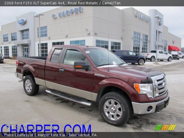 2009 Ford F150 XLT SuperCab 4x4 in Royal Red Metallic