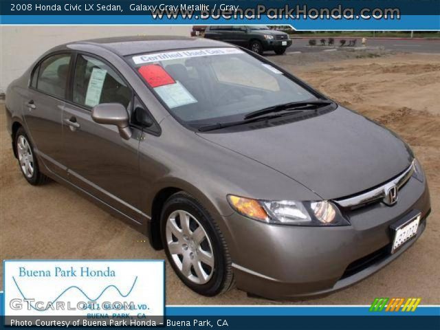 2008 Honda Civic LX Sedan in Galaxy Gray Metallic