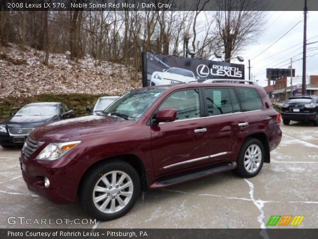 2008 Lexus LX 570 in Noble Spinel Red Mica