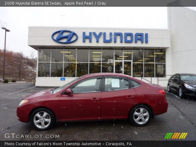 2008 Hyundai Elantra SE Sedan in Apple Red Pearl