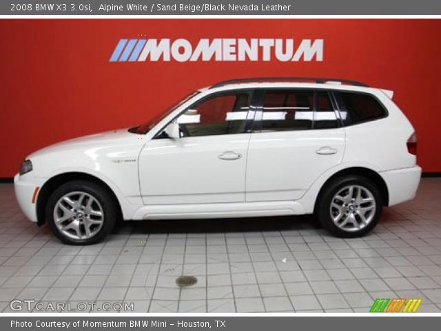 2008 BMW X3 3.0si in Alpine White
