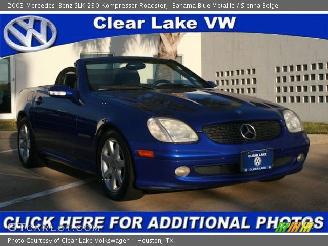 2003 Mercedes-Benz SLK 230 Kompressor Roadster in Bahama Blue Metallic