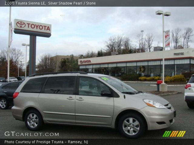 2008 Toyota Sienna LE in Silver Shadow Pearl