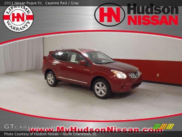 2011 Nissan Rogue SV in Cayenne Red