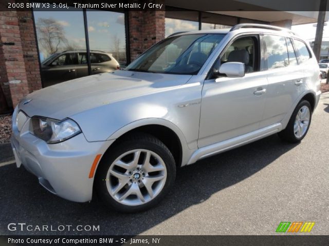 2008 BMW X3 3.0si in Titanium Silver Metallic