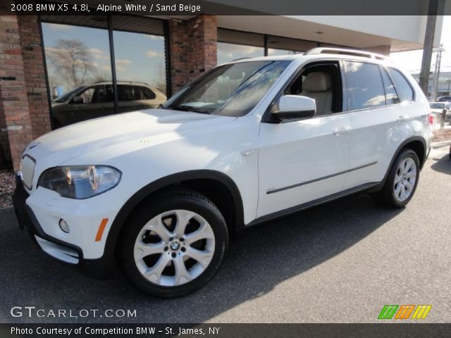 2008 BMW X5 4.8i in Alpine White