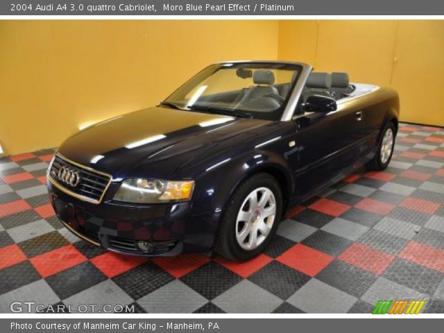 2004 Audi A4 3.0 quattro Cabriolet in Moro Blue Pearl Effect