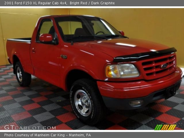 2001 Ford F150 XL Regular Cab 4x4 in Bright Red