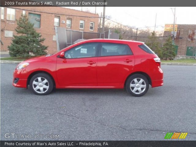 2009 Toyota Matrix S AWD in Radiant Red