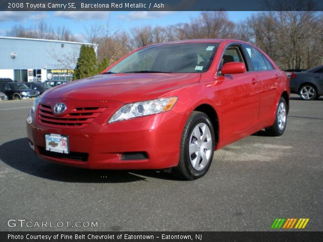 2008 Toyota Camry SE in Barcelona Red Metallic