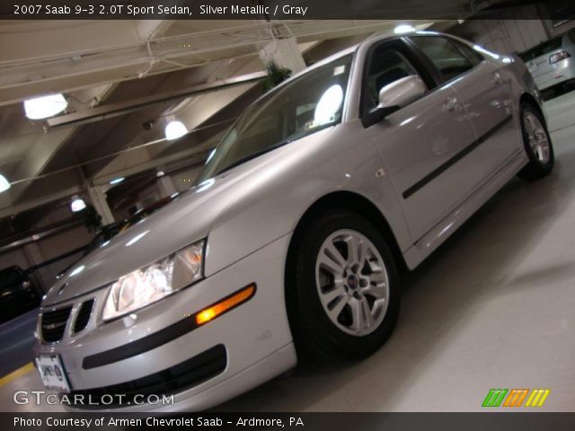 2007 Saab 9-3 2.0T Sport Sedan in Silver Metallic