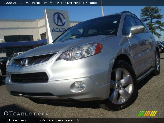 2008 Acura RDX Technology in Alabaster Silver Metallic