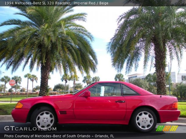 1994 Mercedes-Benz SL 320 Roadster in Imperial Red