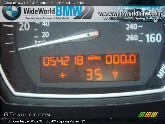 2008 BMW X3 3.0si in Platinum Bronze Metallic