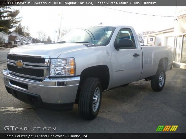 2011 Chevrolet Silverado 2500HD Regular Cab 4x4 in Sheer Silver Metallic