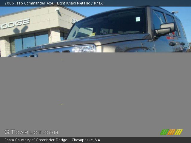 2006 Jeep Commander 4x4 in Light Khaki Metallic