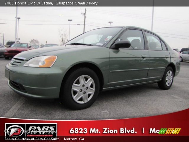 2003 Honda Civic LX Sedan in Galapagos Green