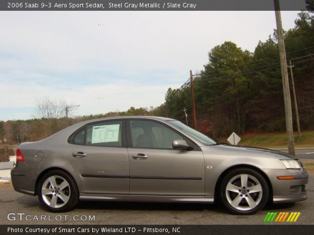 2006 Saab 9-3 Aero Sport Sedan in Steel Gray Metallic