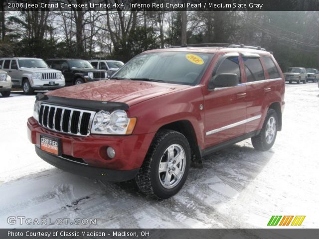 2006 Jeep Grand Cherokee Limited 4x4 in Inferno Red Crystal Pearl