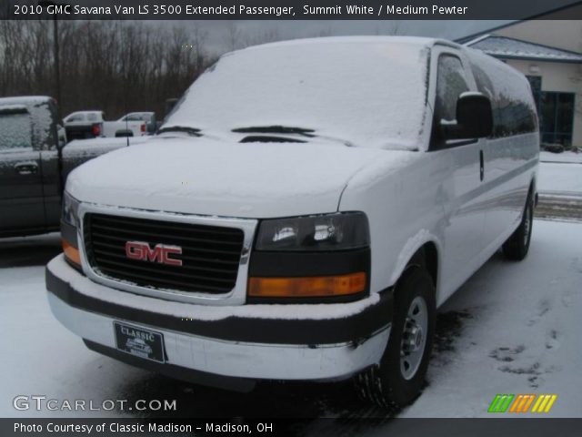 2010 GMC Savana Van LS 3500 Extended Passenger in Summit White