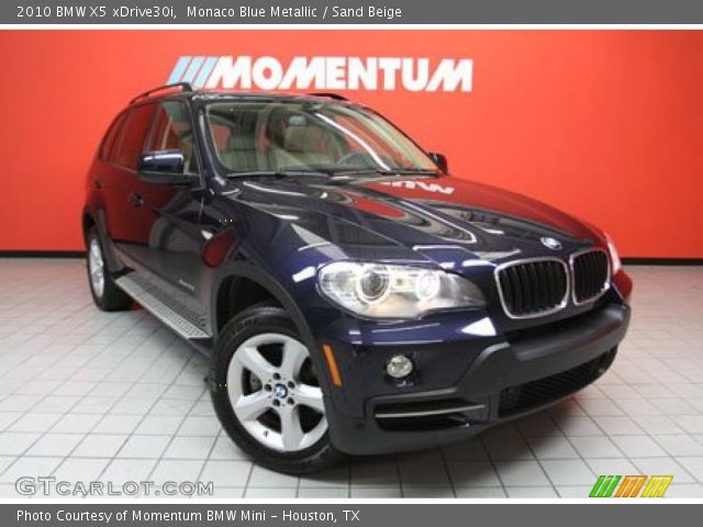 2010 BMW X5 xDrive30i in Monaco Blue Metallic