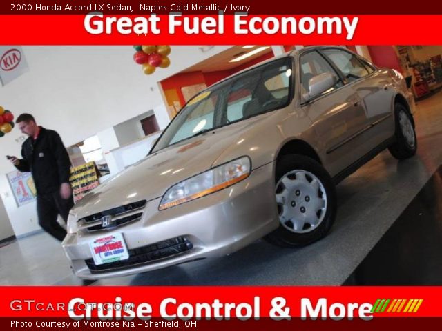 2000 Honda Accord LX Sedan in Naples Gold Metallic