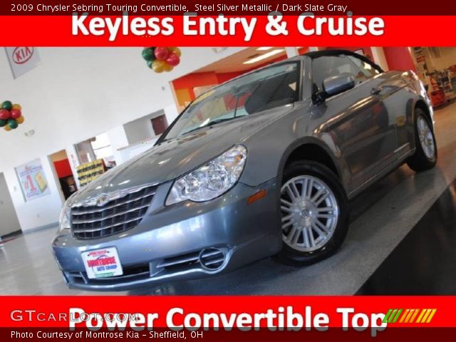 2009 Chrysler Sebring Touring Convertible in Steel Silver Metallic