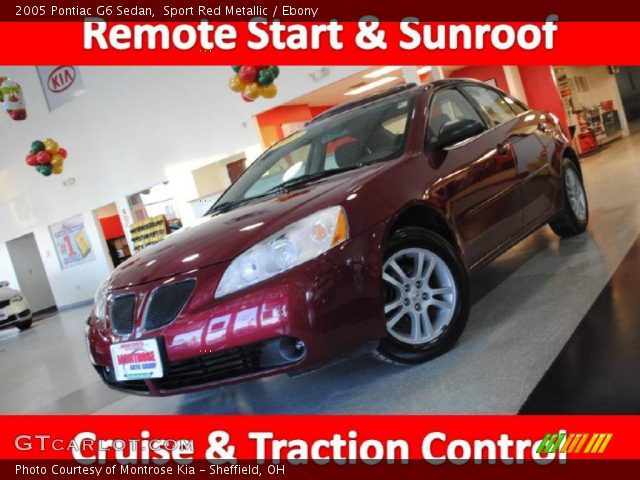 2005 Pontiac G6 Sedan in Sport Red Metallic
