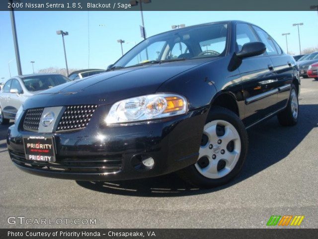 2006 Nissan Sentra 1.8 S in Blackout