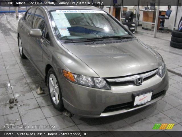 2008 Honda Civic EX-L Sedan in Galaxy Gray Metallic
