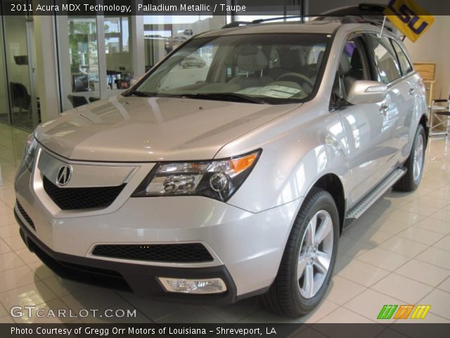 2011 Acura MDX Technology in Palladium Metallic