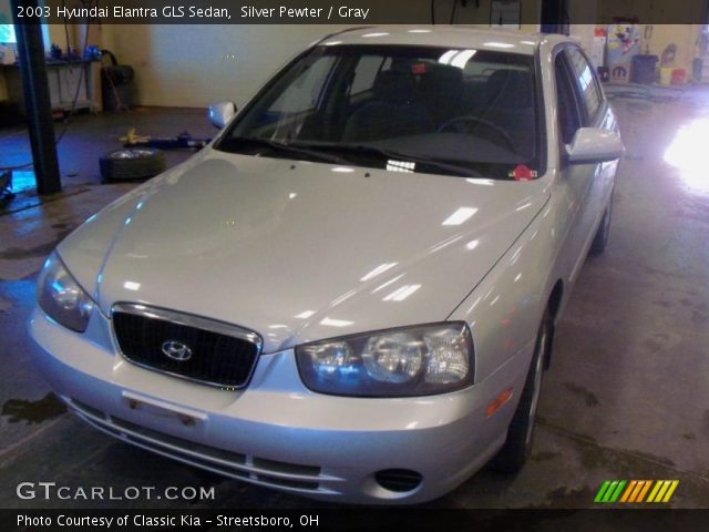 2003 Hyundai Elantra GLS Sedan in Silver Pewter