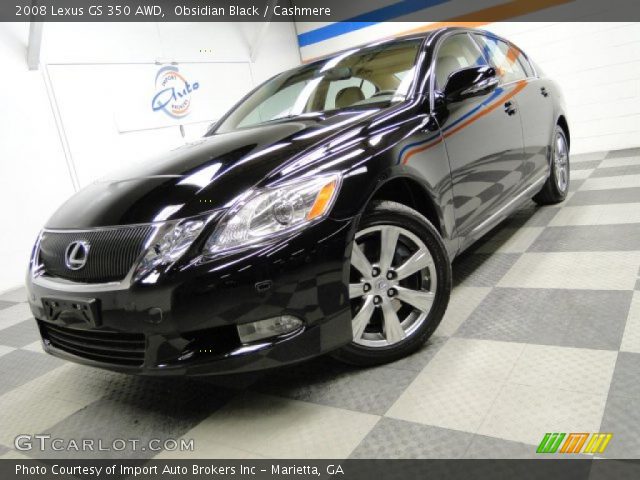 2008 Lexus GS 350 AWD in Obsidian Black