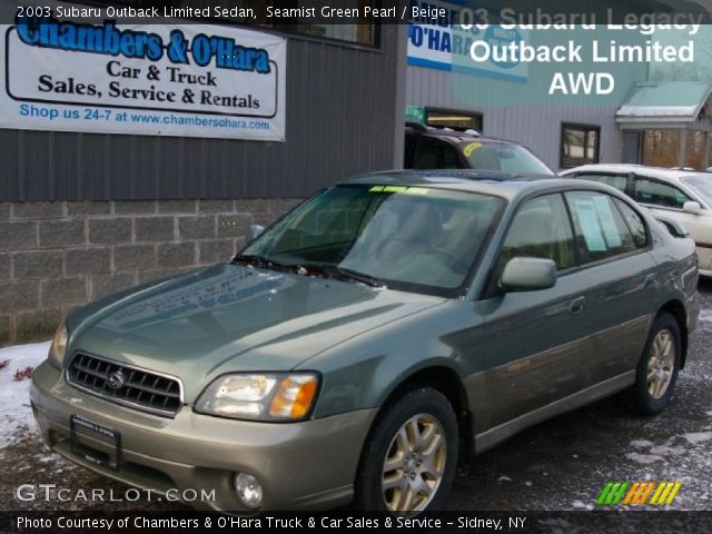 2003 Subaru Outback Limited Sedan in Seamist Green Pearl