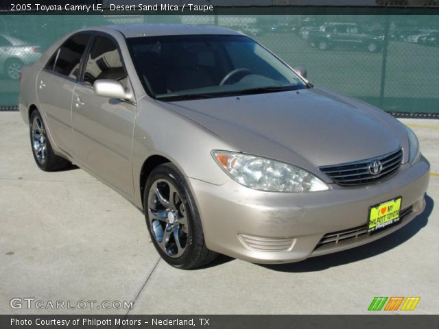 2005 Toyota Camry LE in Desert Sand Mica